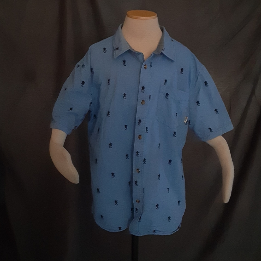 Van's cotton button up short sleeve